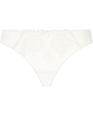 Chantelle Lace Champs Elysées Thong - White