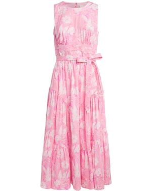 Cinq À Sept Heirloom Petals Holt Midi Dress - Pink
