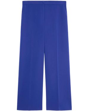 Marina Rinaldi Cady Wide-Leg Trousers - Blue