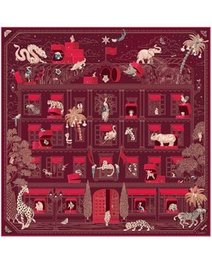 Cartier Silk Precious Address Scarf - Red