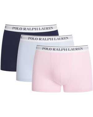Polo Ralph Lauren Logo-Waist Boxer Briefs - Blue