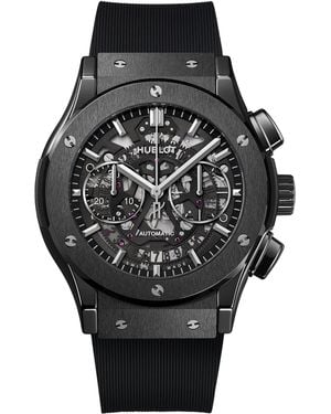 Hublot Ceramic Classic Fusion Aerofusion Chronograph Watch - Black