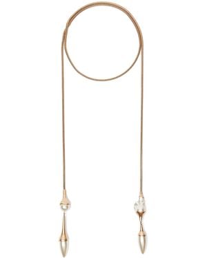 Weekend by Maxmara Faux Pearl Wraparound Necklace - White