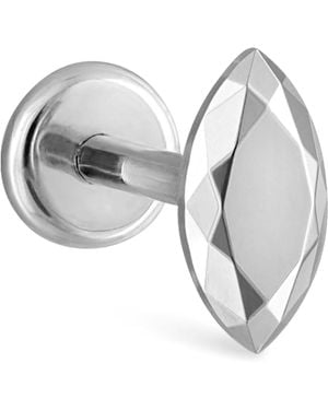Maria Tash Faceted Marquise Threaded Stud Single Earring - Metallic