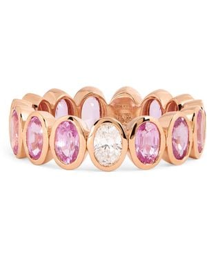 SHAY Diamond And Sapphire Eternity Ring - Pink