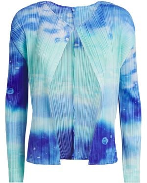 Pleats Please Issey Miyake Sea Bubble Cardigan - Blue