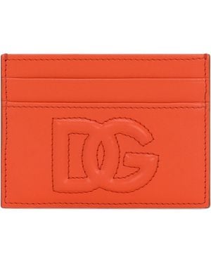 Dolce & Gabbana Leather Card Holder - Red