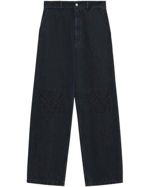Loewe Anagram Baggy Jeans - Blue