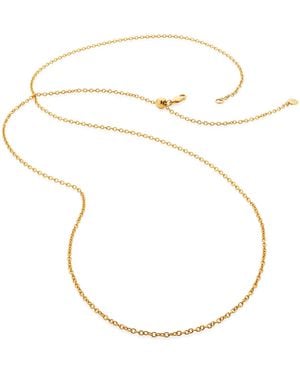 Monica Vinader Vermeil Rolo Chain Necklace - Metallic