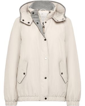 Brunello Cucinelli Techno Cotton Puffer Jacket - Natural