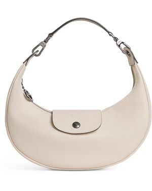 Longchamp Small Leather Le Pliage Xtra Shoulder Bag - Natural