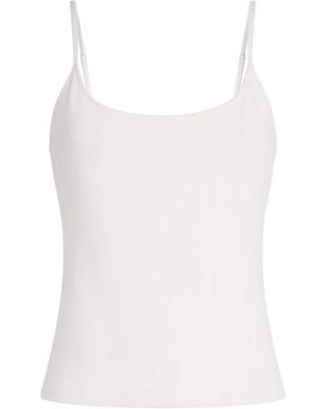 Skims Stretch Cotton Cami Top - White