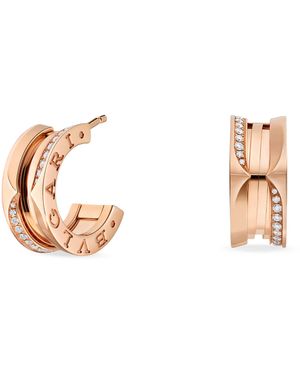 BVLGARI And Diamond B.Zero1 Earrings - Natural