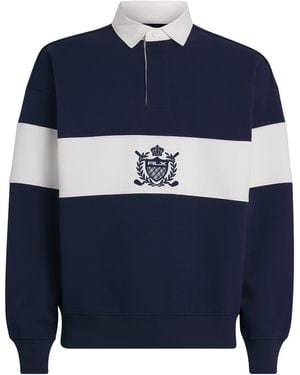 Ralph Lauren Crest Relaxed Rugby Shirt - Blue