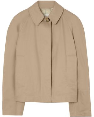 Burberry Tropical Gabardine Jacket - Natural
