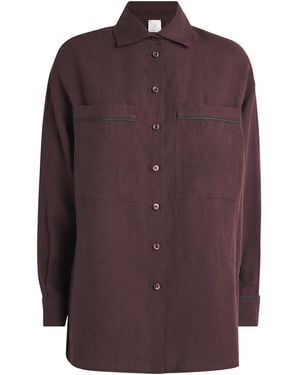 Eleventy Linen Shirt - Purple
