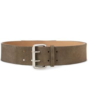 Ralph Lauren Suede Double-Prong Buckle Belt - Brown