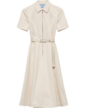 Prada Cotton Chino Dress - Natural