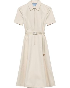 Prada Cotton Chino Dress - Natural