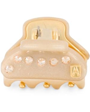 Alexandre De Paris Plated Mini Claw Hair Clip - Natural