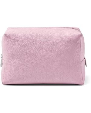 Aspinal of London Leather London Wash Bag - Pink