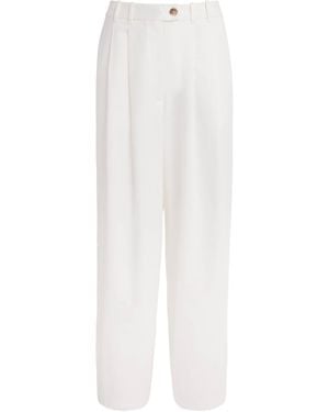 Doen Cotton Twill Lisa Trousers - White