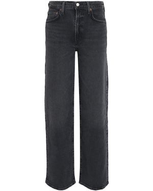 Agolde Harper Mid-Rise Straight Jeans - Blue