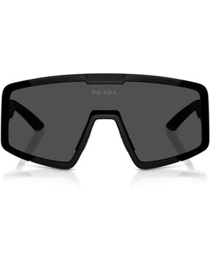 Prada Linea Rossa Irregular Sunglasses - Black