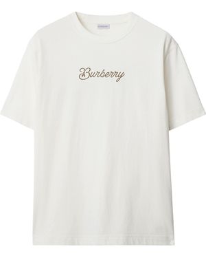 Burberry Cotton Surfer Knight T-Shirt - White
