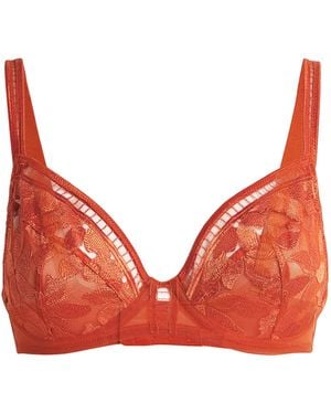 Maison Lejaby Magnolia Full-Cup Bra - Red
