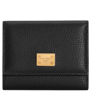 Dolce & Gabbana Leather Logo Wallet - Black
