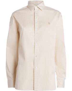 Polo Ralph Lauren Stripe Polo Pony Shirt - White