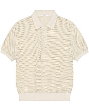 Givenchy Crochet Polo Shirt - White