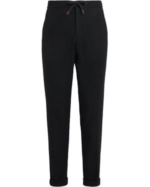 Marco Pescarolo Cashmere Drawstring Joggers - Black
