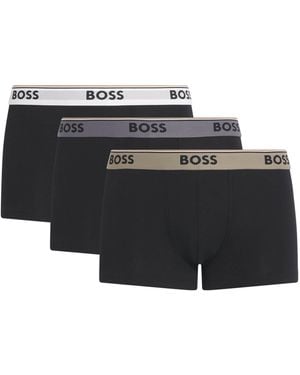 BOSS Cotton-Stretch Power Trunks - Black
