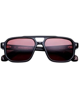 Jacques Marie Mage Evans Aviator Sunglasses - Purple