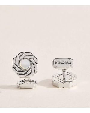 Tateossian Octagon Insignia Cufflinks - Natural