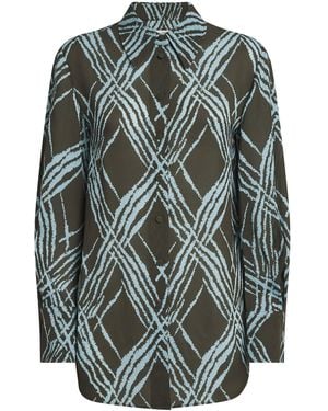 JOSEPH Geometric Sina Shirt - Grey