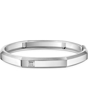Messika Moderniste Medium And Diamond Bangle - White