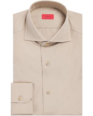 Isaia Cotton Shirt - Natural
