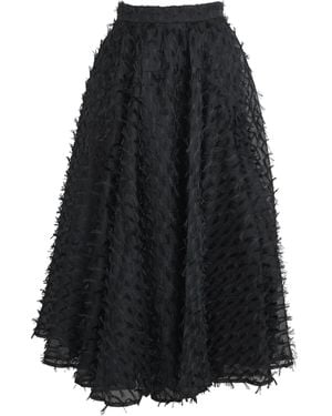 Palmer//Harding Organza Gentle Collide Midi Skirt - Black