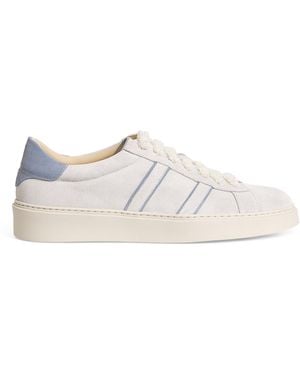 Eleventy Leather Low Trainers - White