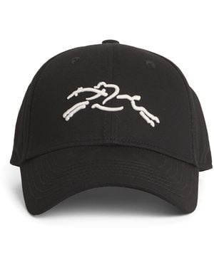 Longchamp Logo Baseball Cap - Black