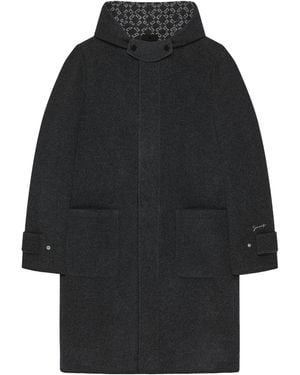 Givenchy Wool Hooded Coat - Black