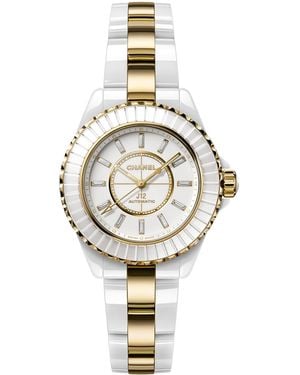 CHANEL Ceramic And Diamond J12 Caliber 12.2 Watch - Metallic