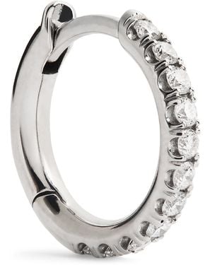 Spinelli Kilcollin Micro And Diamond Single Hoop Earring - Metallic
