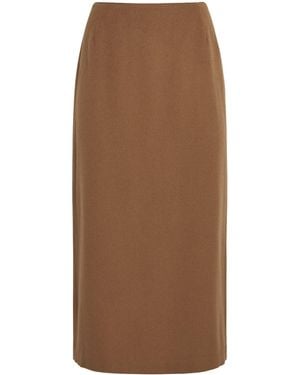 Lafayette 148 New York Camel Hair Maxi Skirt - Brown