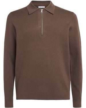 Samsøe & Samsøe Guna Half Zip Sweater - Brown