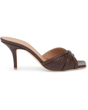 Malone Souliers Leather Perla Mules 70 - Brown
