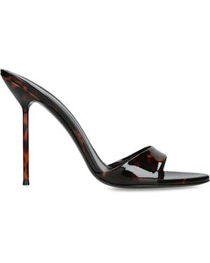 Paris Texas Patent Leather Lidia Mules 105 - Black